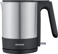 Wasserkocher Edelstahl 1,7L 2200W Kabellos Kalkfilter Schwarz 360° Sockel