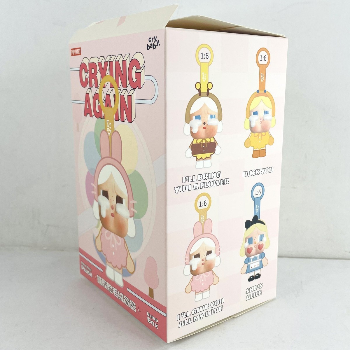 POP MART x Crybaby Crying Again Series Keychain Plush Figure Toys