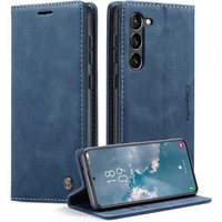 Samsung Galaxy S23 5G HüLle Premium Leder Klappbar Flip Case Magnet Stand Grau