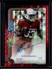 2025 Topps Chrome Football Red Geometric Refractor Trey Benson #FSA-TB