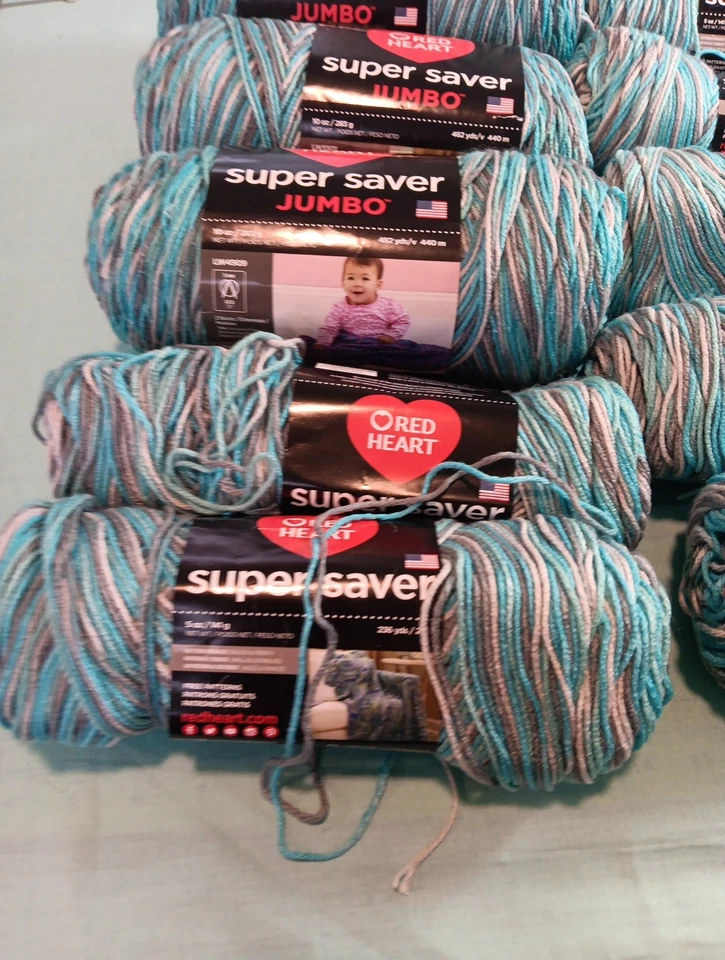 11 Skeins Of Red Heart Yarn 3 Jumbo - Image 3 of 4