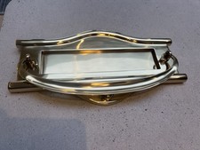 Period Solid Brass Letterbox With Knocker