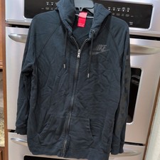 Nike Just Do It Black Zip Hoodie Size S