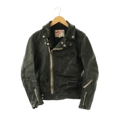 Addict Close CLOTHES Cow Leather Double Riders Jacket Zip up 34