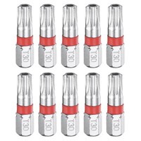 "Magnetische Torx-Schraubendreherbits FüR T30H 10 StüCk 1/4\" 1\""