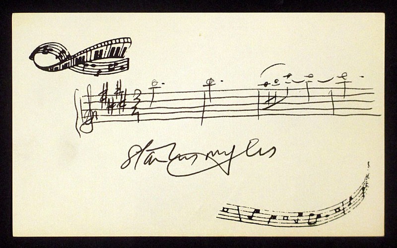 STANLEY MYERS TV Movie Composer AMQS DEER HUNTER THEME Signed Autograph