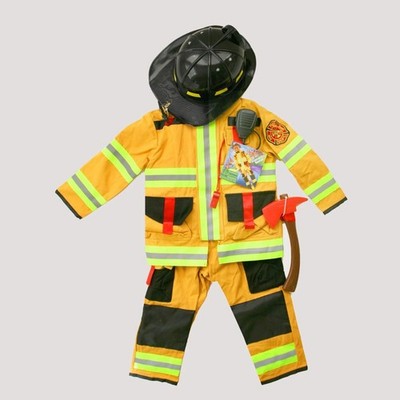 Firefighter Child Costume Adventure Factory with Attached Toys.