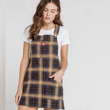 Dickies Overall Plaid Mini Dress
