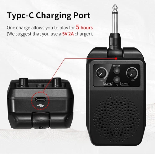 JOYO Mini Guitar Amp 5W Portable Small Electric Guitar Practice Amp Bluetooth Re - Picture 6 of 7