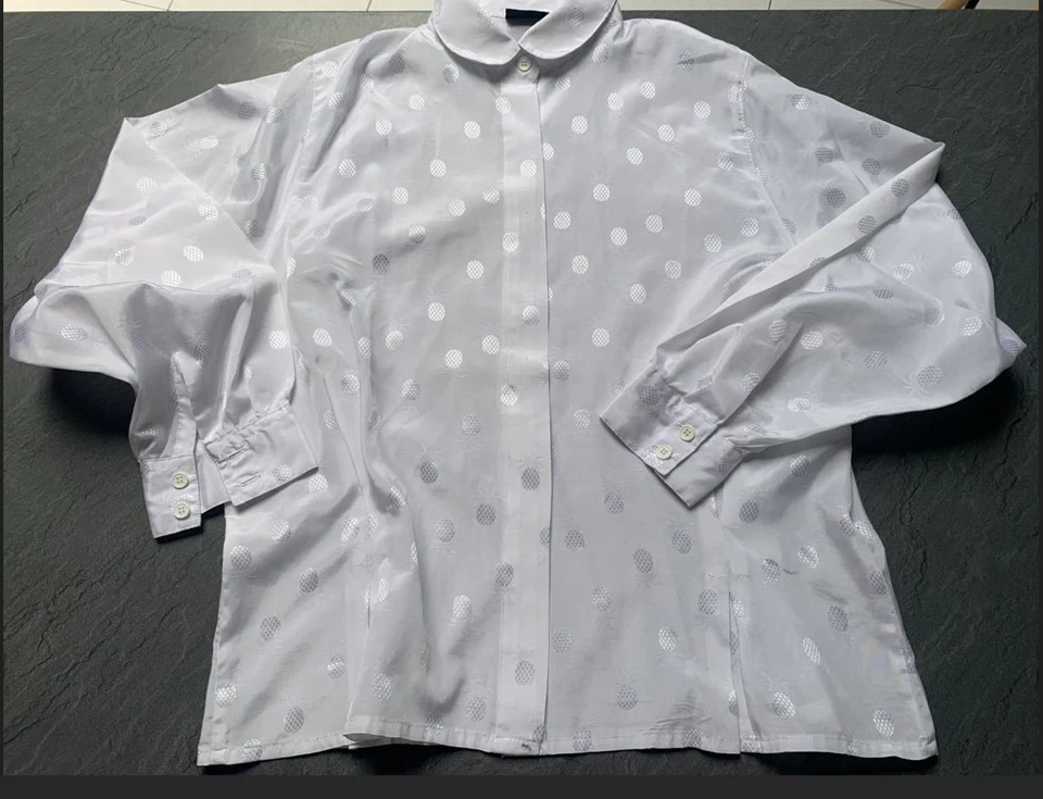 chemise blanche ananas 40/42 kiabi - Photo 1/2