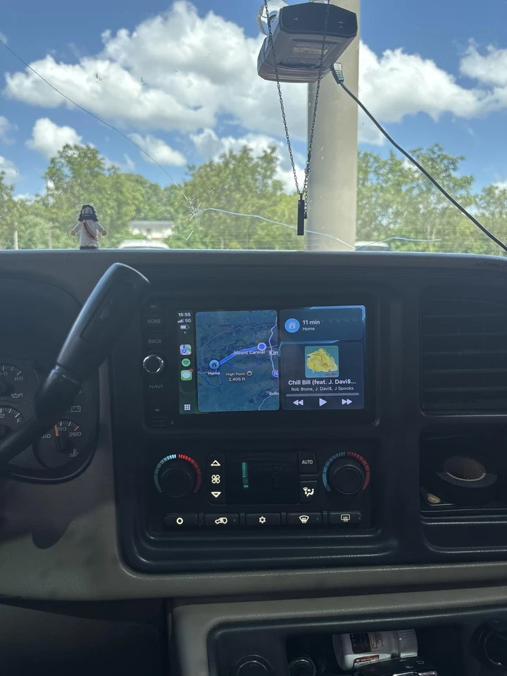 Radio navegación estéreo para automóvil de 2+32 GB cámara Carplay para GMC Chevrolet 2003-2006 7" Foto 3 de 4