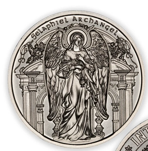 SELAPHIEL THE ARCHANGEL SERIES 1 oz .999 Fine Silver Round BU COIN BU - IN STOCK