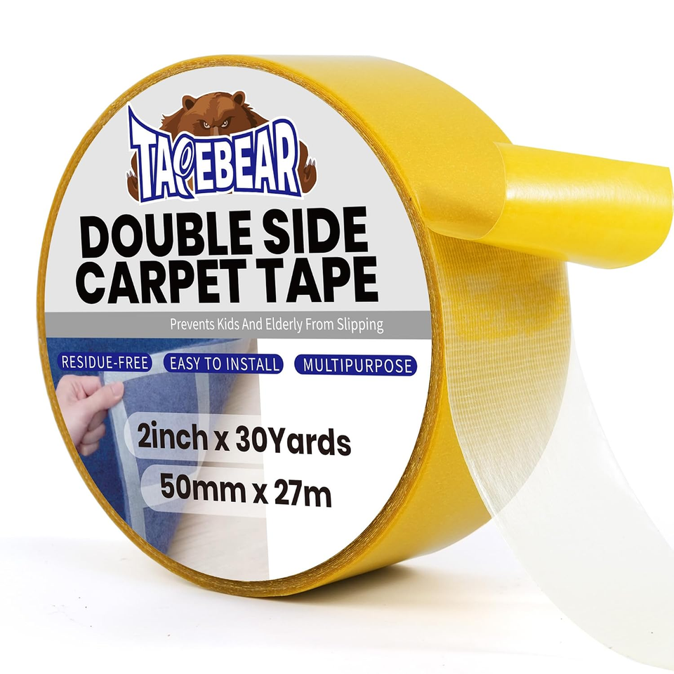 Heavyweight Rugs Carpet Tape Double Sided 2Inch X 30Yards Heavy Duty Rug Gripper ...