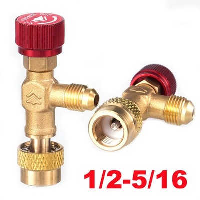 Absperrventil F 1/2 ACME Linksgewinde x M 5/16'' SAE M für R32 Mehrwegflasche