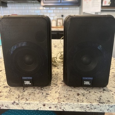Pair (2pc) JBL Control CM40AW Indoor Outdoor All Weather Compact Speakers, Black