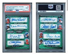 2025 Leaf Baseball Nation Multiplayer Mike Schmidt #9 Octography Auto 1/1 PSA 9