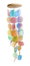 Beach Decor Wind Chimes - Sea Glass  Shell Perfect Gift for Mom