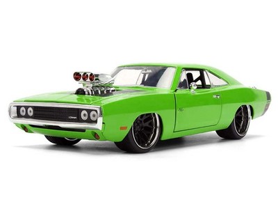 1970 DODGE CHARGER R/T BRIGHT GREEN 1/24 DIECAST MODEL CAR BY JADA