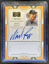 2024 Topps Definitive Wade Boggs Jersey Auto Orange #/15
