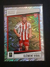 PANINI SCORE CARD 2022-23 LIGUE 1 CLEMENT VIDAL #2 SWIRL ROOKIE FOIL AJACCIO