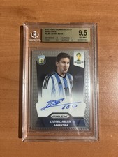 2014 Panini Prizm Soccer Lionel Messi Signatures Auto World Cup BGS 9.5 Gem Mint