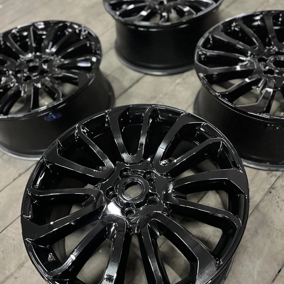 Llantas 24" aptas para Land Rover Range Rover Sport 2012-2025 llantas negro brillante 24x10 nuevas Foto 4 de 4