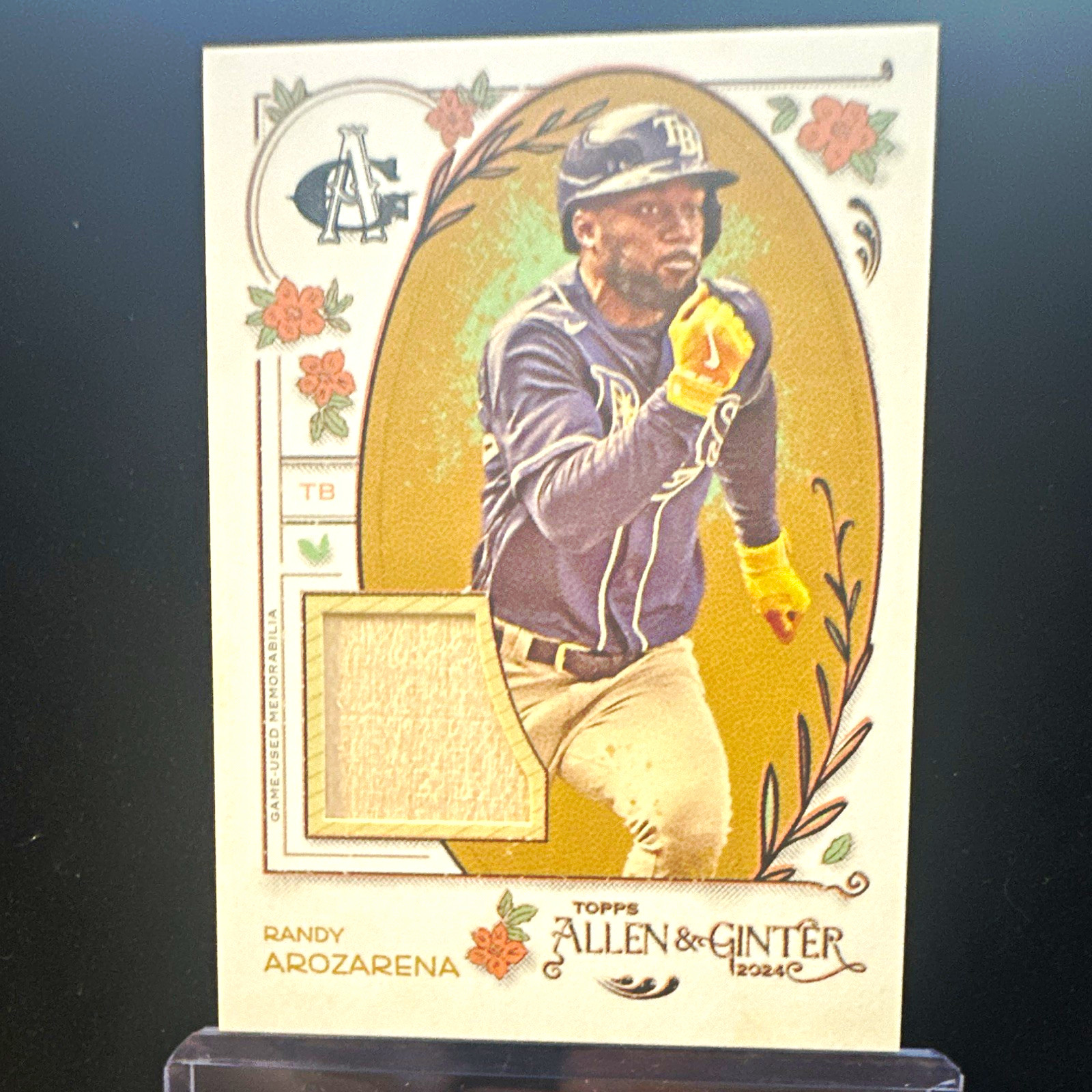 Topps 2024 Allen & Ginter Randy Arozarena Tampa Bay Rays Relic AGR-RAR
