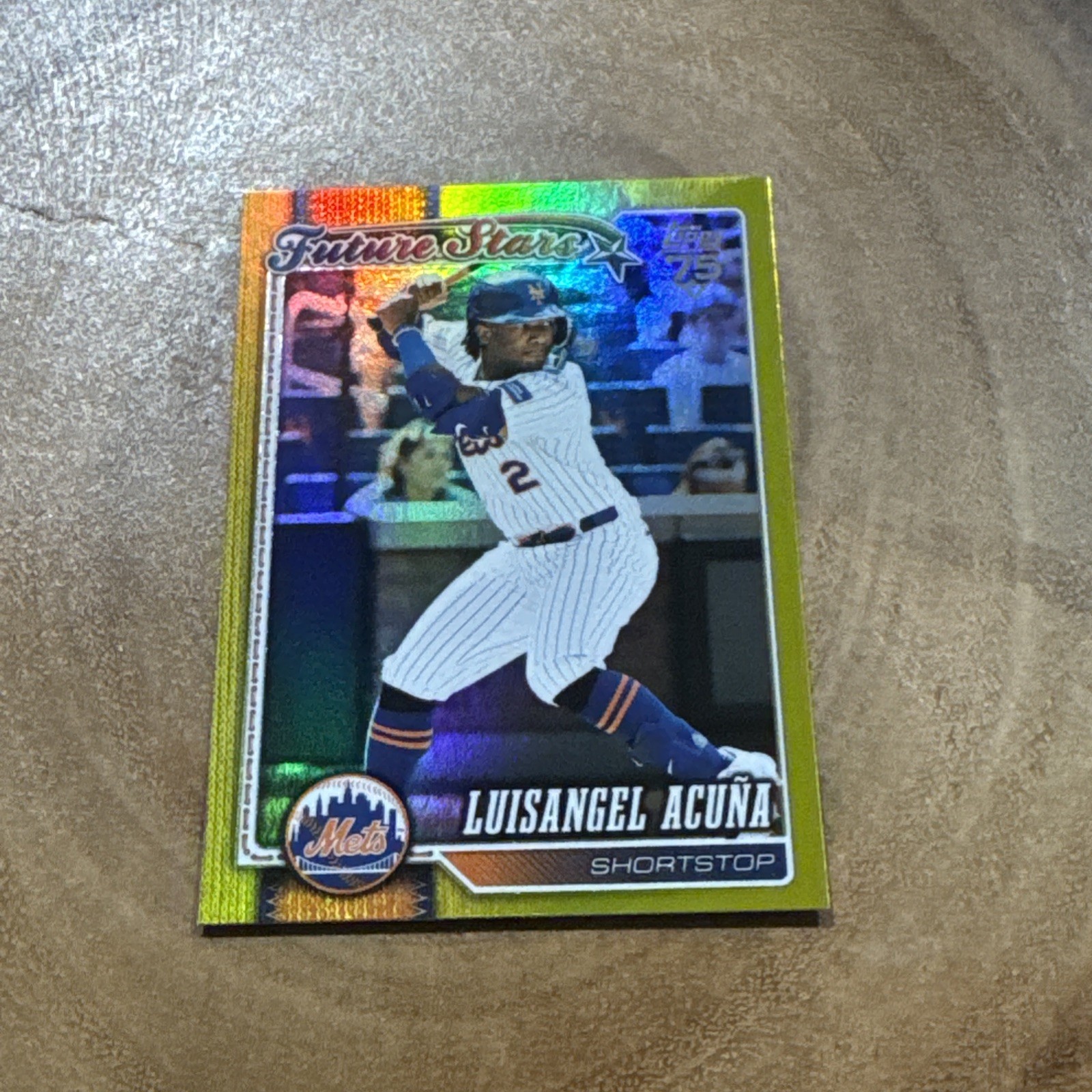 2026 Topps Series 1 Luisangel Acuna Future Stars Yellow Rainbow Foil /399