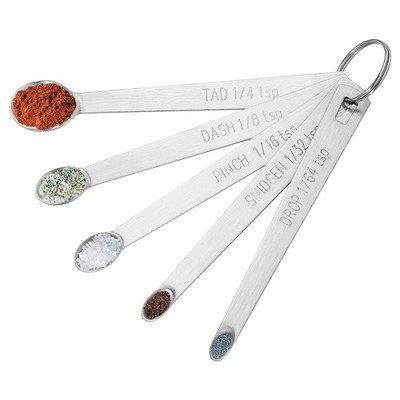 5pcs Small Stainless Steel Mini Measuring Spoons Set for Baking Spices Powders