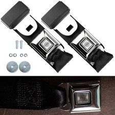 Premium Lap Seat Belts Complete Kit Classic Muscle Car Seatbelt Set Black 75