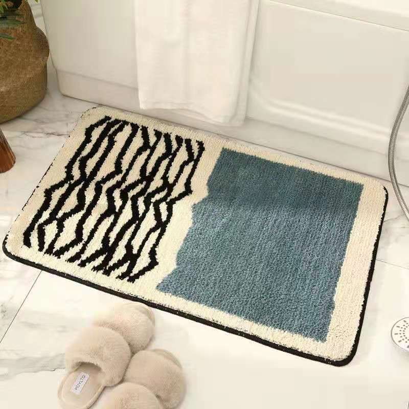 Carpet Rectangular Anti Skid Thickened Comfortable Moisture Absorbing Washable