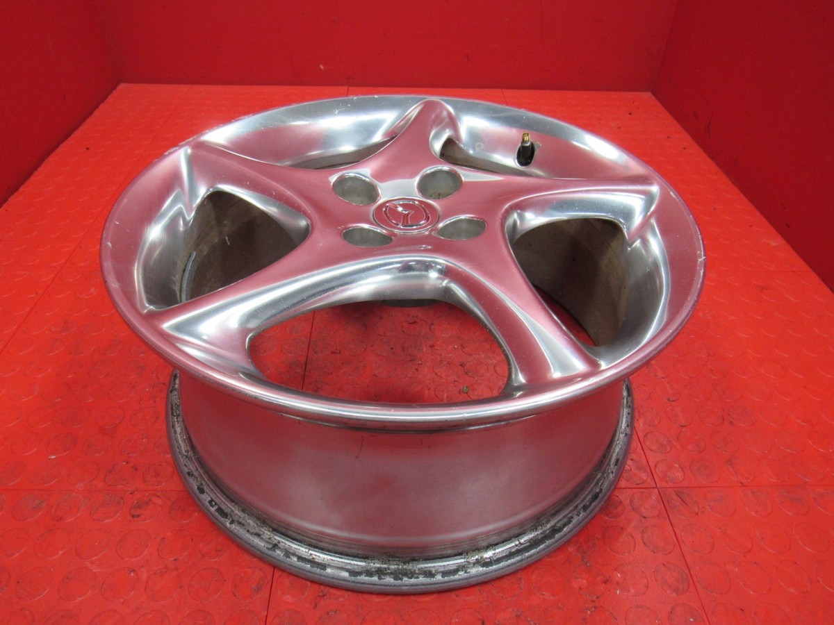 meda 01 Mazda Miata SE Polished 5 Spoke Twist 16x6.5 OEM Wheel 4x100 +