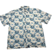 Pelagic Bisbee's Black & Blue Shirt Mens XL Blue 35th Anniversary Fishing Marlin