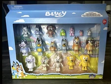 FREE SHIP Bluey Ultimate Friends & Family Figures Playset 18-Pack Gift Set!