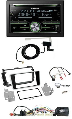 Pioneer CD USB Lenkrad Bluetooth 2DIN DAB Autoradio für Nissan Micra 2017-2019