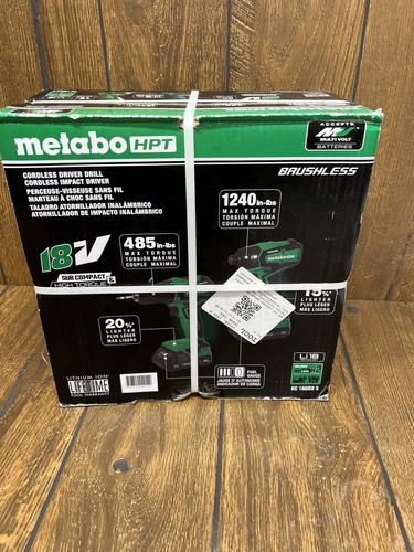 Metabo HPT KC 18DDX 18v Lithium Ion Drill Driver Set Kit Brushless NEW - 第 1/4 張圖片
