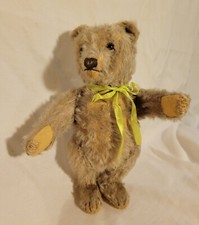 Antique 11.4 in Button 1930s Taupe Original Mohair Steiff Teddy Bear ATB31403136