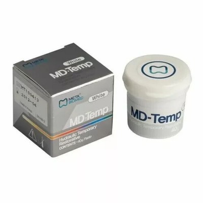 MD-Temp Plus Temporary Restorative Material White Jar/40gm (Meta-Biomed)