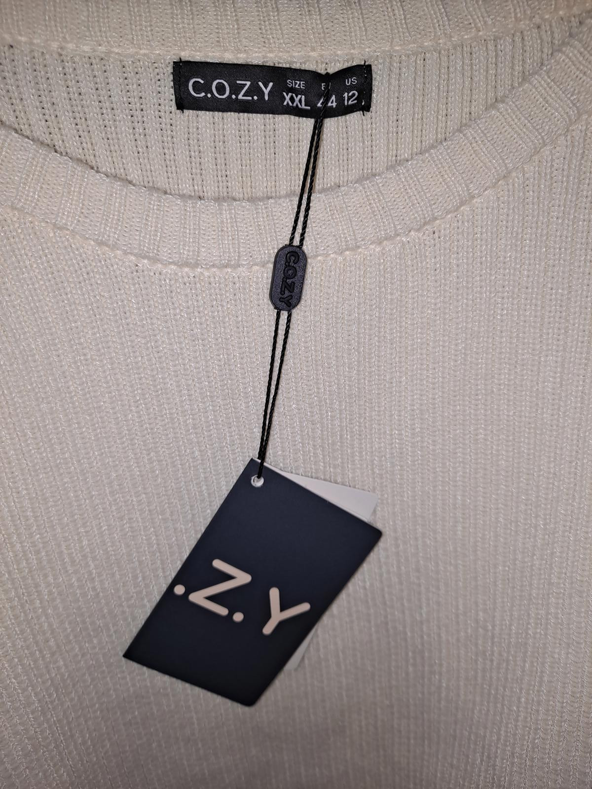 New C.O.Z.Y Long Sleeve Knit Pink Sweater Size 2X