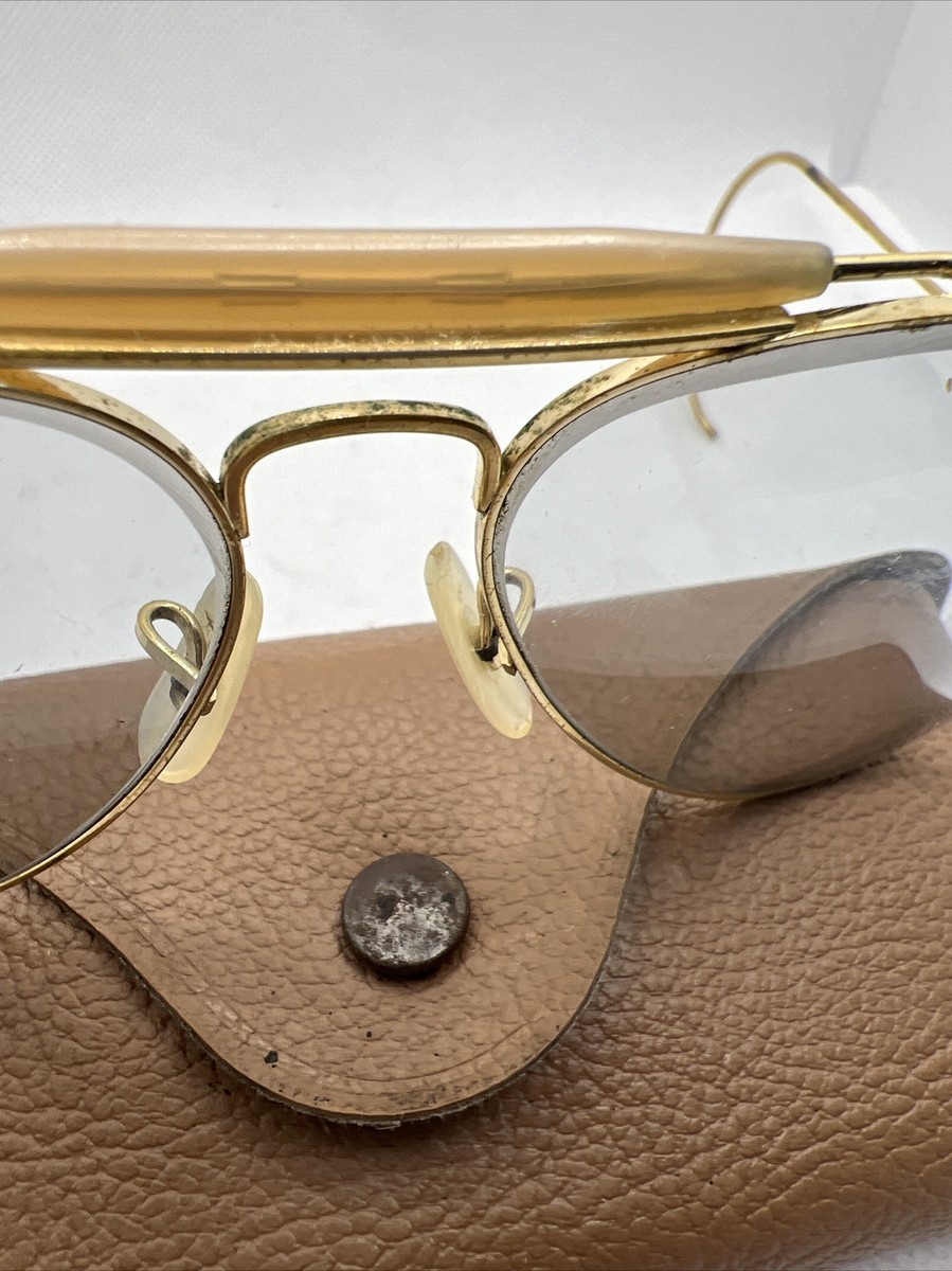 Ray Ban Vintage Aviator SunGlasses Marked B&L Ray-Ban USA 1960s