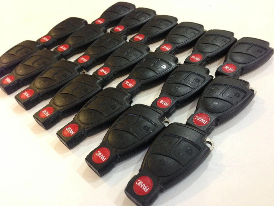LOTE ORIGINAL DE 20 MERCEDES BENZ OEM LLAVE INTELIGENTE MENOS ENTRADA MANDO A DISTANCIA EE. UU. A GRANEL MB Foto 4 de 4