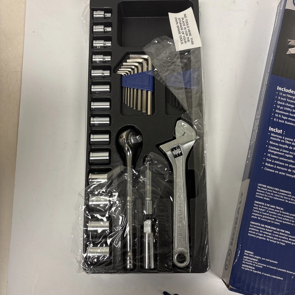 Kobalt Mechanical Tool Set 34 piece #0197686 & KOBALT 7 Piece Home Tool Set - Image 3 of 4
