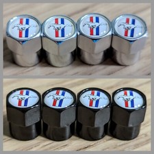 Metal Car Wheel Tire Rims Air Valve Caps Stem Covers Ford Mustang