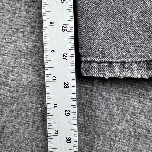 VINTAGE Guess Jeans Womens 30 Gray Denim Georeges Marciano USA Ankle Zip 90s - Picture 6 of 10