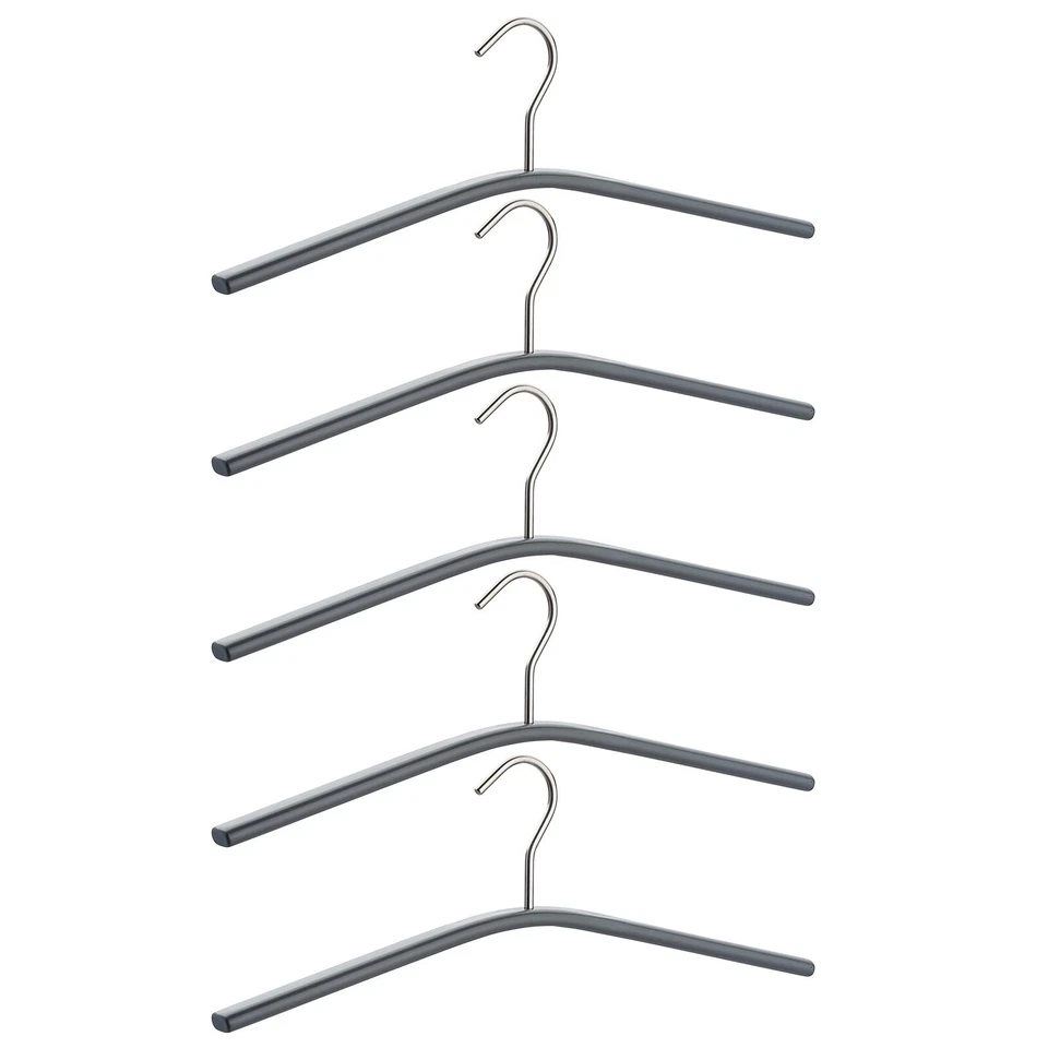 5 Cintres Métalliques Anthracite Rotatifs Wenko en Acier Inoxydable - Photo 1/2