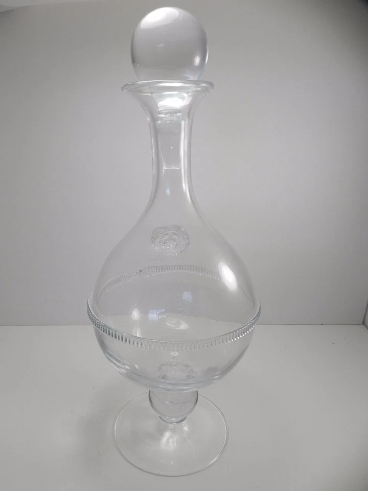 Global Views Vidrio Leo Bombilla Decantador con Tapón Barra Ornamentada Ware León Medallón Foto 2 de 4