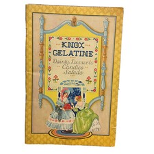 Knox Gelatine Gelatin Recipe Book Vintage 1929 Dainties Desserts Candies Salads