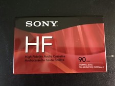  3 Sony HF High Fidelity 90 Minute Blank Audio Cassette Tapes Normal Bias