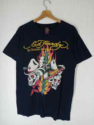 Ed Hardy by Christian Audigier graphic short sleeve shirt KV26808