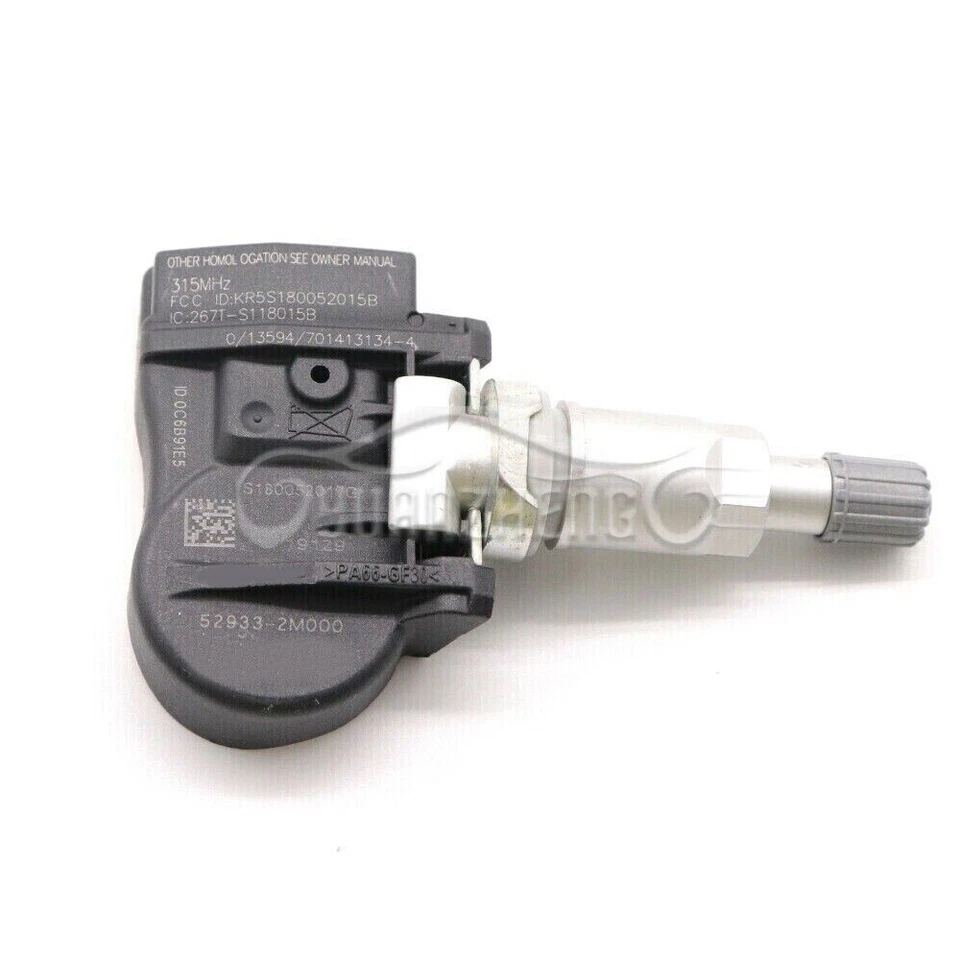 Juego de 4 SENSOR DE PRESIÓN DE NEUMÁTICOS TPMS 52933-2M000 315 MHz para Hyundai para Kia Foto 3 de 4